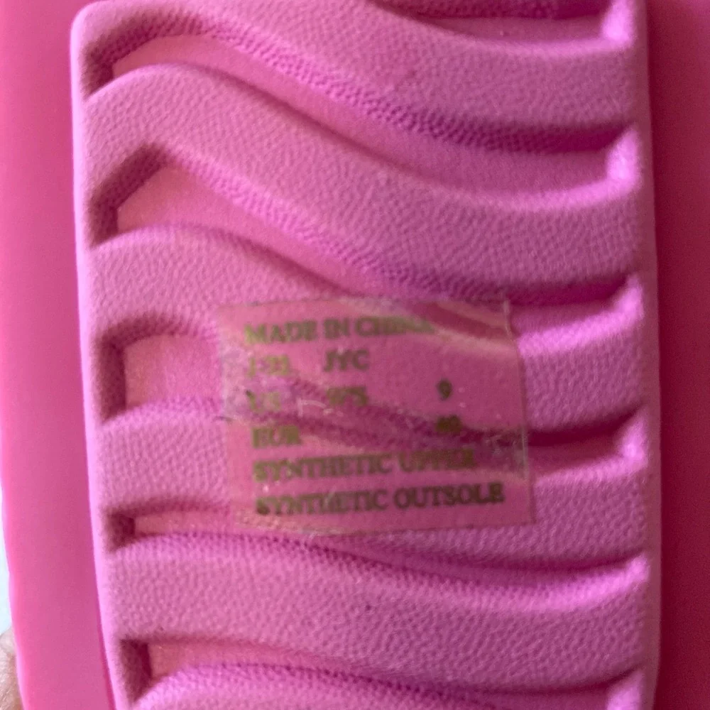Reef Water Vista Pink Two Strap Platform Sandals Womens 9 PVC Free